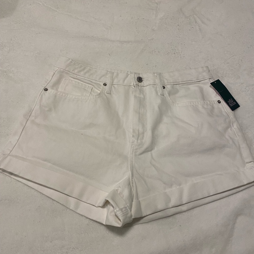 White wild fable highest rise mom shorts